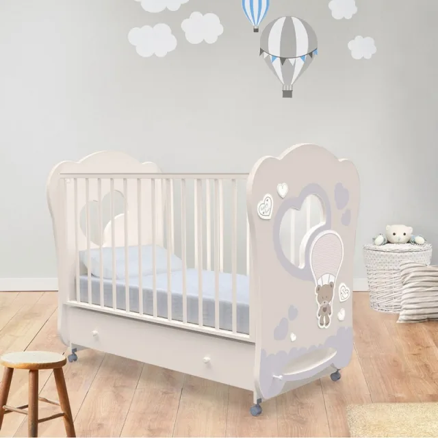 Детская кроватка Nuovita Stanzione Cute Bear Swing, поперечный маятник — фото 2
