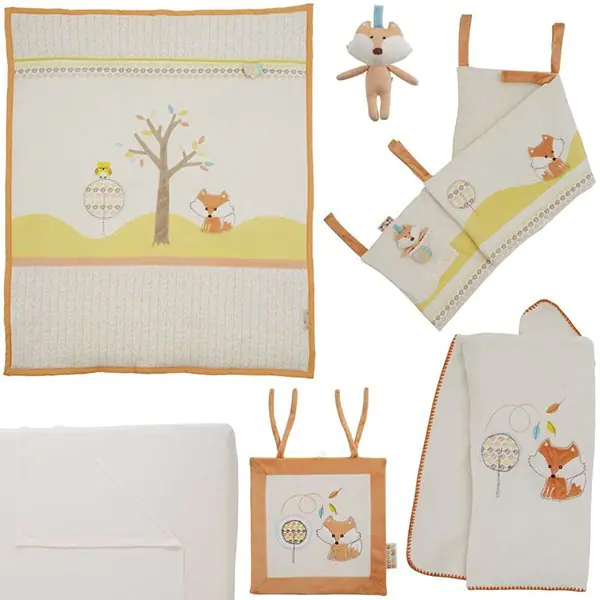 Комплект белья в кроватку Tutti Bambini Woodland Walk Тутти Бамбини Вудлэнд Вок, 7 предметов — фото 2