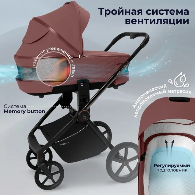 Детская коляска Sweet Baby Elegante Therma 3 в 1 — фото 5