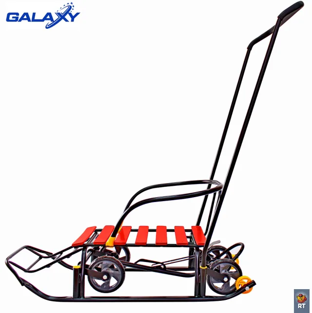 Снегомобиль Snow Galaxy Black Auto на больших мягких колесах — фото 11