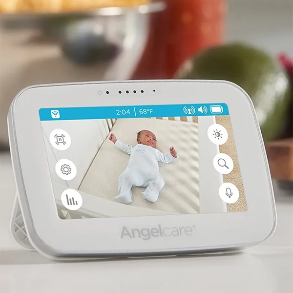 Видеоняня с сенсорным LCD дисплеем и беспроводным монитором дыхания AngelCare AC417 — фото 5