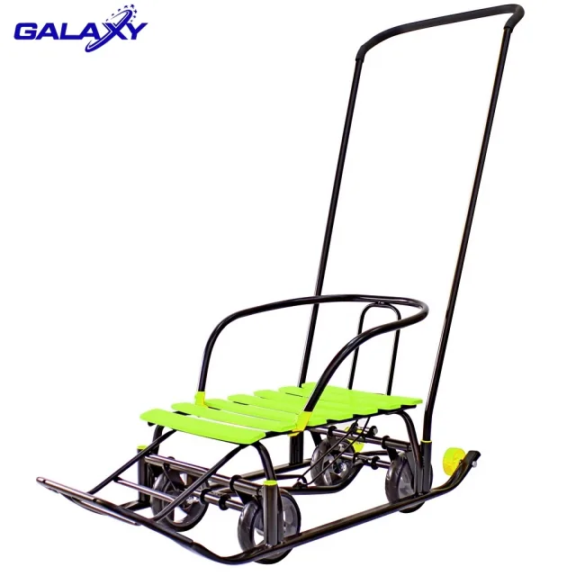 Снегомобиль Snow Galaxy Black Auto на больших мягких колесах — фото 16