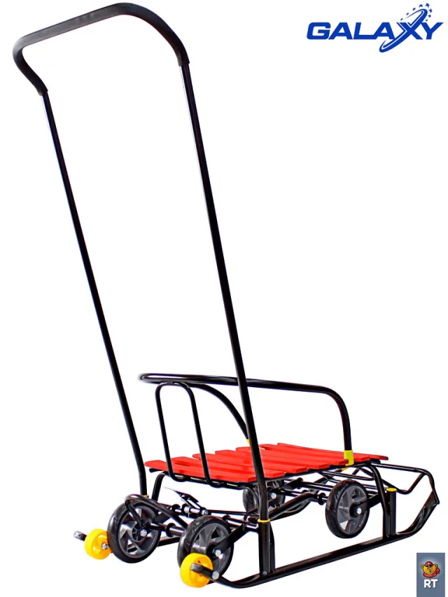 Снегомобиль Snow Galaxy Black Auto на больших мягких колесах — фото 7