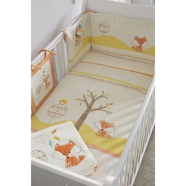 Комплект белья в кроватку Tutti Bambini Woodland Walk Тутти Бамбини Вудлэнд Вок, 7 предметов — фото 1