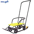 Снегомобиль Snow Galaxy Black Auto на больших мягких колесах Желтый — Фото