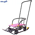 Снегомобиль Snow Galaxy Black Auto на больших мягких колесах Розовый — Фото