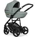 Детская коляска Riko Basic Aicon Pastel 3 в 1, эко-кожа 05 Оливковый — Фото
