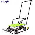 Снегомобиль Snow Galaxy Black Auto на больших мягких колесах Лимонный — Фото