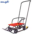 Снегомобиль Snow Galaxy Black Auto на больших мягких колесах Красный — Фото