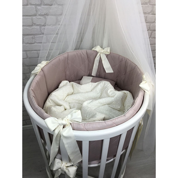 Комплект постели для круглой и овальной кроватки Marele Инжир 460267, 9 предметов фото 2