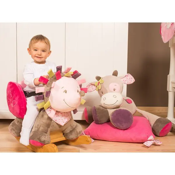 Мягкие игрушки Nattou Doudou Наттоу Дуду Manon & Alizee Ёжик и Коровка 521130, 521147 фото 2