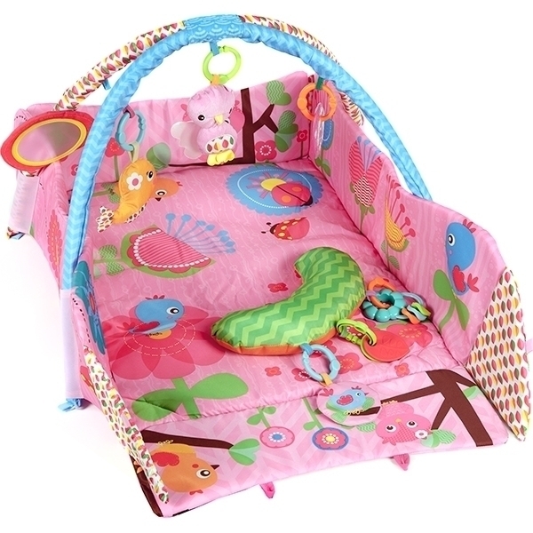 Развивающий коврик для новорожденного Funkids 3 Ways To Play с бортиками фото 8