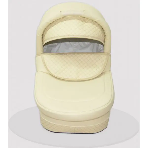 Детская коляска Esperanza Classic Leatherette 3 в 1 кожа Цвет рамы - Бежевый Маленькие колеса фото 6