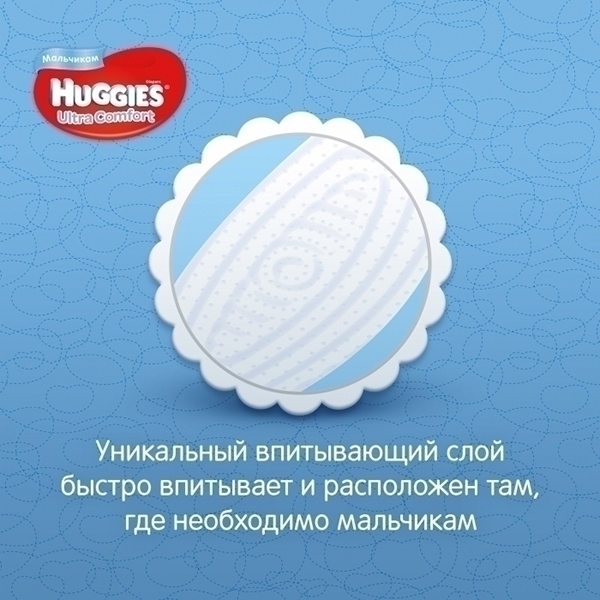 Подгузники для мальчиков Huggies Ultra Comfort 3, 5-9 кг, 21 штука фото 4