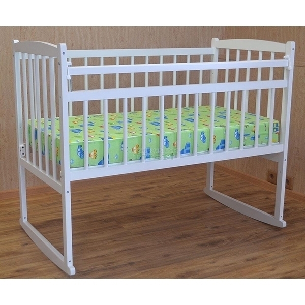 Детская кроватка Массив Беби-2, колесо-качалка фото 4