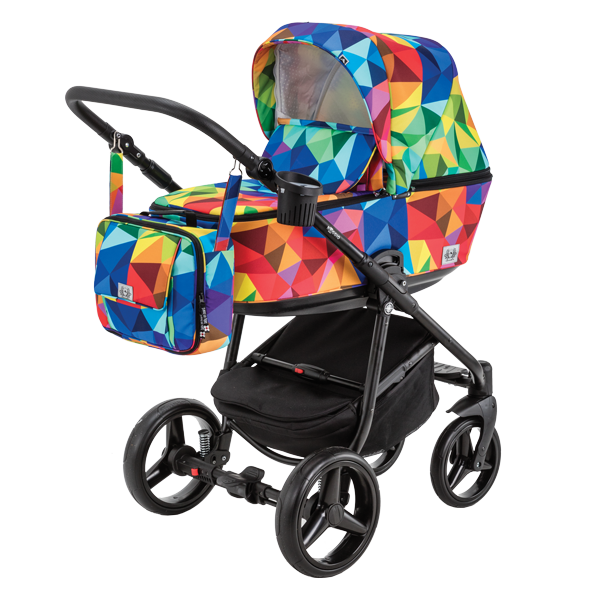 Детская коляска BeBe-Mobile Gusto 2 в 1, ткань+эко-кожа