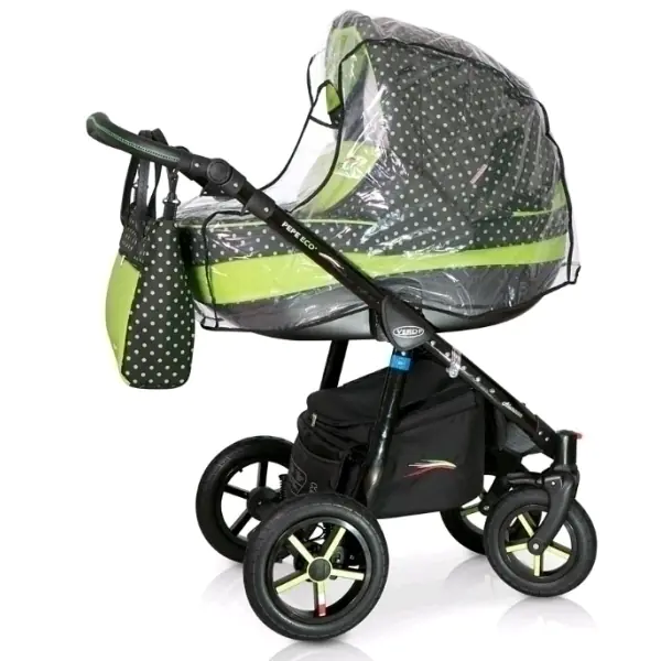 Детская коляска Verdi Pepe Eco Plus 3 в 1, ткань+эко-кожа фото 5