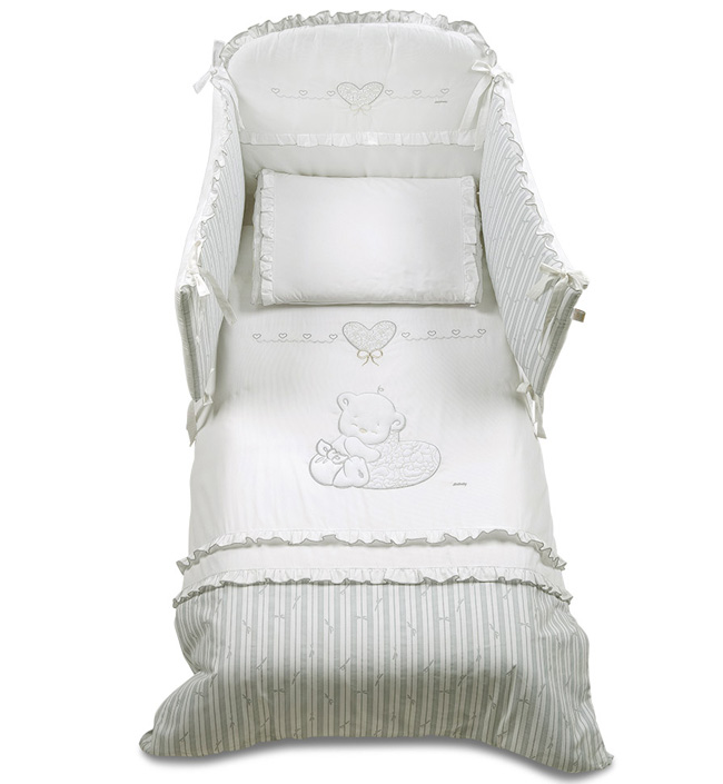 Комплект постельного белья Italbaby Love для кроватки, 5 предметов - Фото