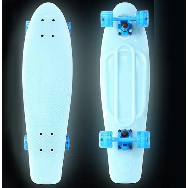Скейтборд RT Y-Scoo Big Fishskateboard Glow 27" с сумкой арт. 402E, 68,6х19