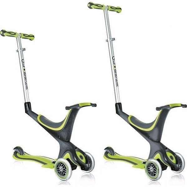 Трехколесный самокат Globber EVO 5 в 1 со светящимися колесами фото 4