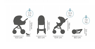 Детская коляска Tutis Uno Plus 2 в 1 фото 13