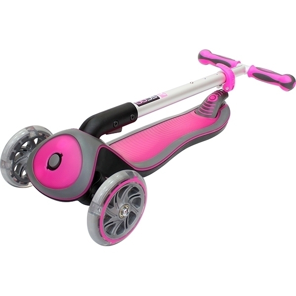 Трехколесный самокат Globber Elite SL My Free Fold Up 445 со светящимися колесами фото 7