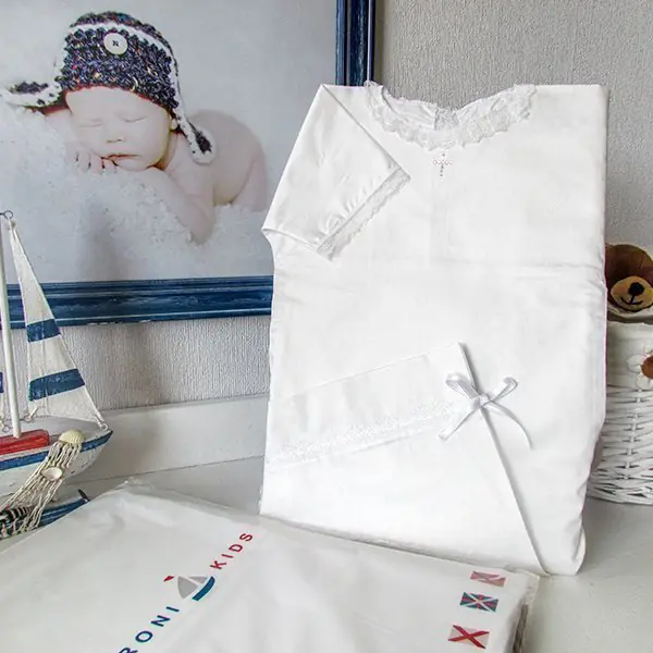 Крестильный комплект для мальчика Makkaroni Kids Angel, 3 предмета фото 1