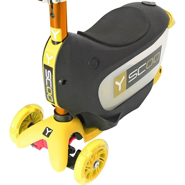 Каталка-самокат 3 в 1 Y-Scoo Mini Jump&Go со светящимися колесами фото 23