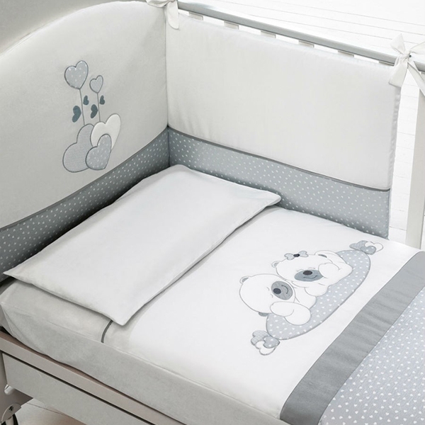 Комплект белья в кроватку Baby Expert Sogno, 3 предмета (2 простыни + наволочка) - Фото