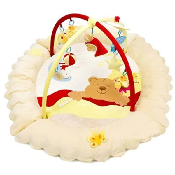 Детский коврик Felice F Сонный Мишка с игровыми дугами и игрушками, муз. мишка, 140 х 140 х 50 см, арт. 07FS фото 3