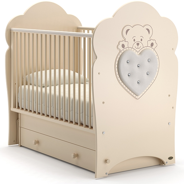 Детская кроватка Nuovita Fortuna swing, поперечный маятник - Фото