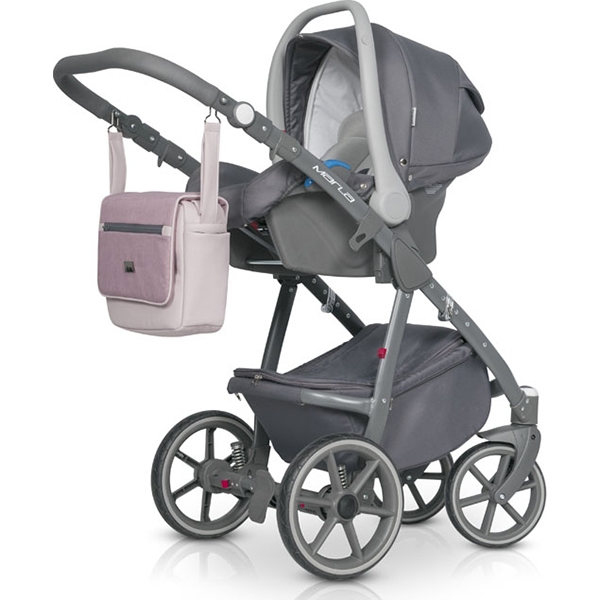Детская коляска Riko Marla 3 в 1, ткань + эко-кожа фото 5