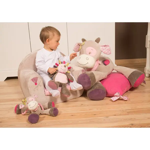 Мягкие игрушки малые Nattou Doudou Наттоу Дуду Manon & Alizee Коровка и Собачка 521123, 777162 фото 3