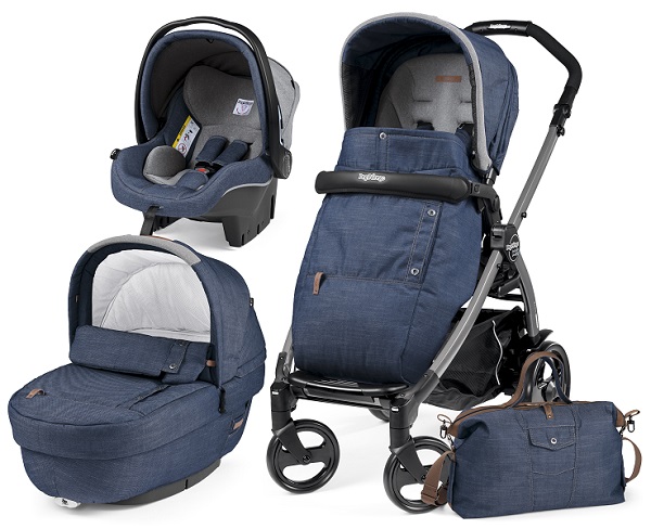 Детская коляска Peg-Perego Book Plus Completo 3 в 1, шасси Jet - Фото