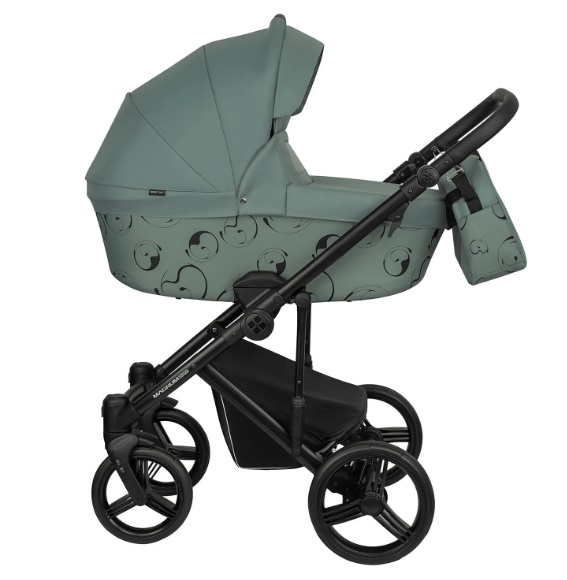 Детская коляска Bebetto Magnum Light Se 2 в 1 на черной раме фото 2