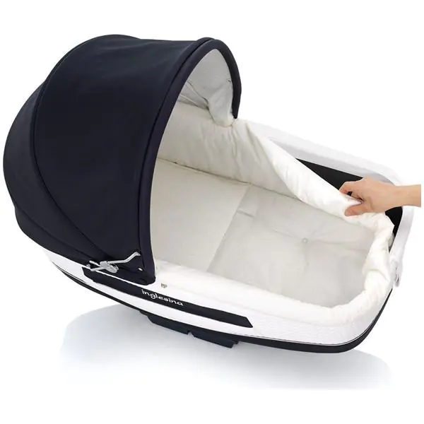 Коляска-люлька для новорожденного Inglesina Vittoria, шасси Comfort Chrome, эко-кожа фото 2