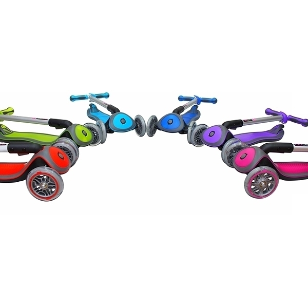 Трехколесный самокат Globber Elite SL My Free Fold Up 445 со светящимися колесами фото 36