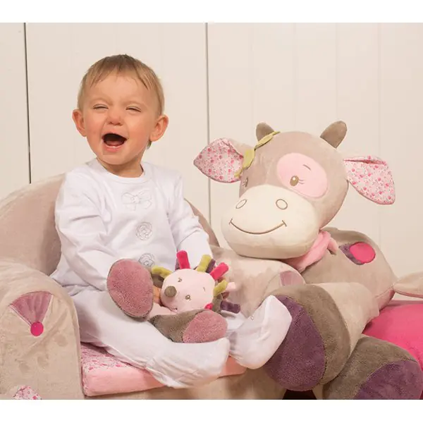 Мягкие игрушки Nattou Doudou Наттоу Дуду Manon & Alizee Ёжик и Коровка 521130, 521147 фото 4