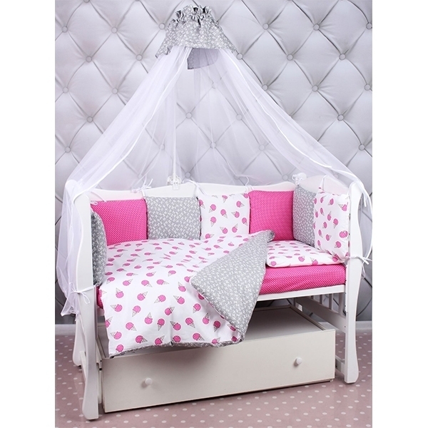 Комплект в кроватку AmaroBaby Sweet, 4 предмета, бязь