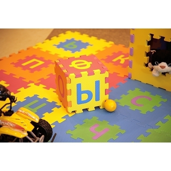 Игровой коврик-пазл Funkids 12" Алфавит-1 с русским алфавитом KB-007R, 30 плит фото 5