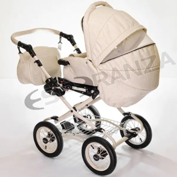 Детская коляска Esperanza Victoria Prestige 3 в 1 Цвет рамы Черный - Маленькие колеса фото 5