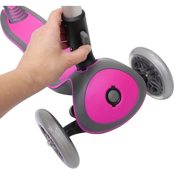 Трехколесный самокат Globber Elite SL My Free Fold Up 445 со светящимися колесами фото 23