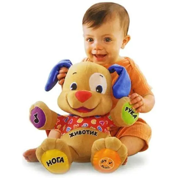 FP BGY23 Ученый щенок Fisher Price Смейся и Учись рус-англ фото 5
