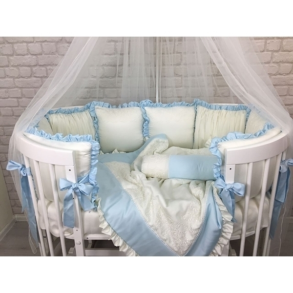 Комплект постели для круглой и овальной кроватки Marele Эльбрус 460259-ов, 20 предметов фото 1