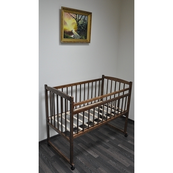 Детская кроватка Массив Беби-2, колесо-качалка фото 11