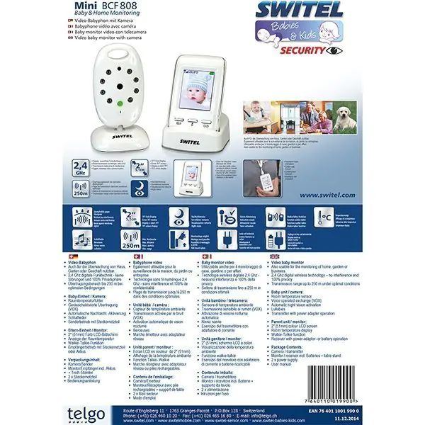 Видеоняня Switel BCF808 фото 1