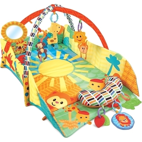 Развивающий коврик для новорожденного Funkids 3 Ways To Play с бортиками фото 5