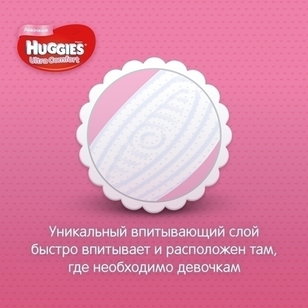 Подгузники для девочек Huggies Ultra Comfort 5, 12-22 кг, 64 штуки фото 1