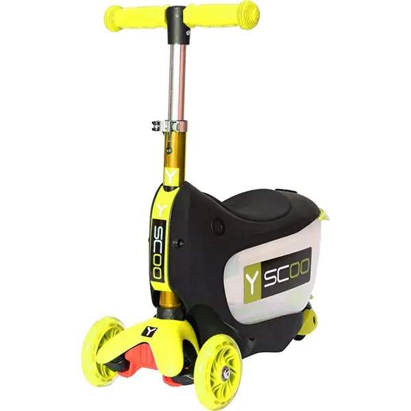 Каталка-самокат 3 в 1 Y-Scoo Mini Jump&Go со светящимися колесами фото 9