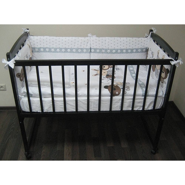 Детская кроватка Массив Беби-1, колесо-качалка фото 13